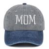 2pcs/set Retro Two-Tone Couple Mom Dad Baseball Cap Adjustable Washed Cotton Dad Hat Casual Baseball Hats For Man Women
