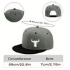 Bull Patterned Baseball Cap Lightweight And Unisex Adjustable Outdoor Sports And Leisure Hat Hip Hop Style Daily Wear