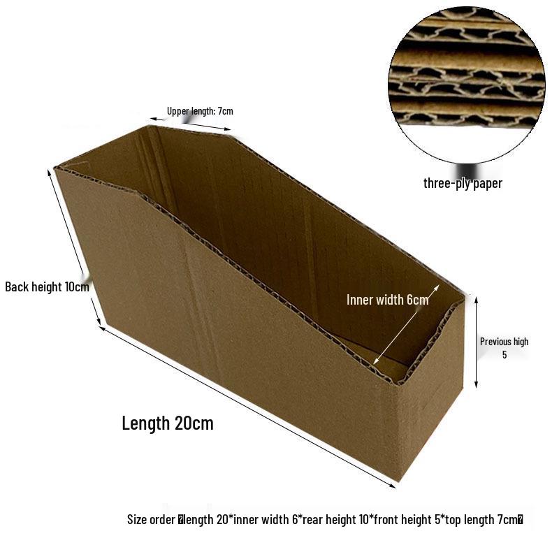 Наклонная картонная коробка для хранения для полок супермаркетов и организации склада 597₽