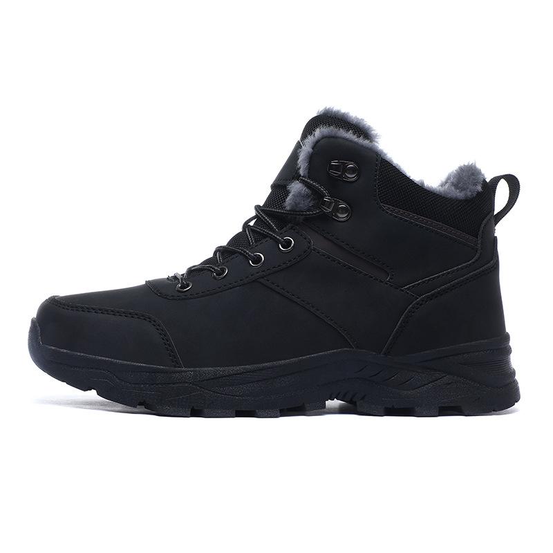 Cotton shoes fashion men's shoes 2026 new large size shoes non-slip winter velvet sports cotton shoes warm snow boots