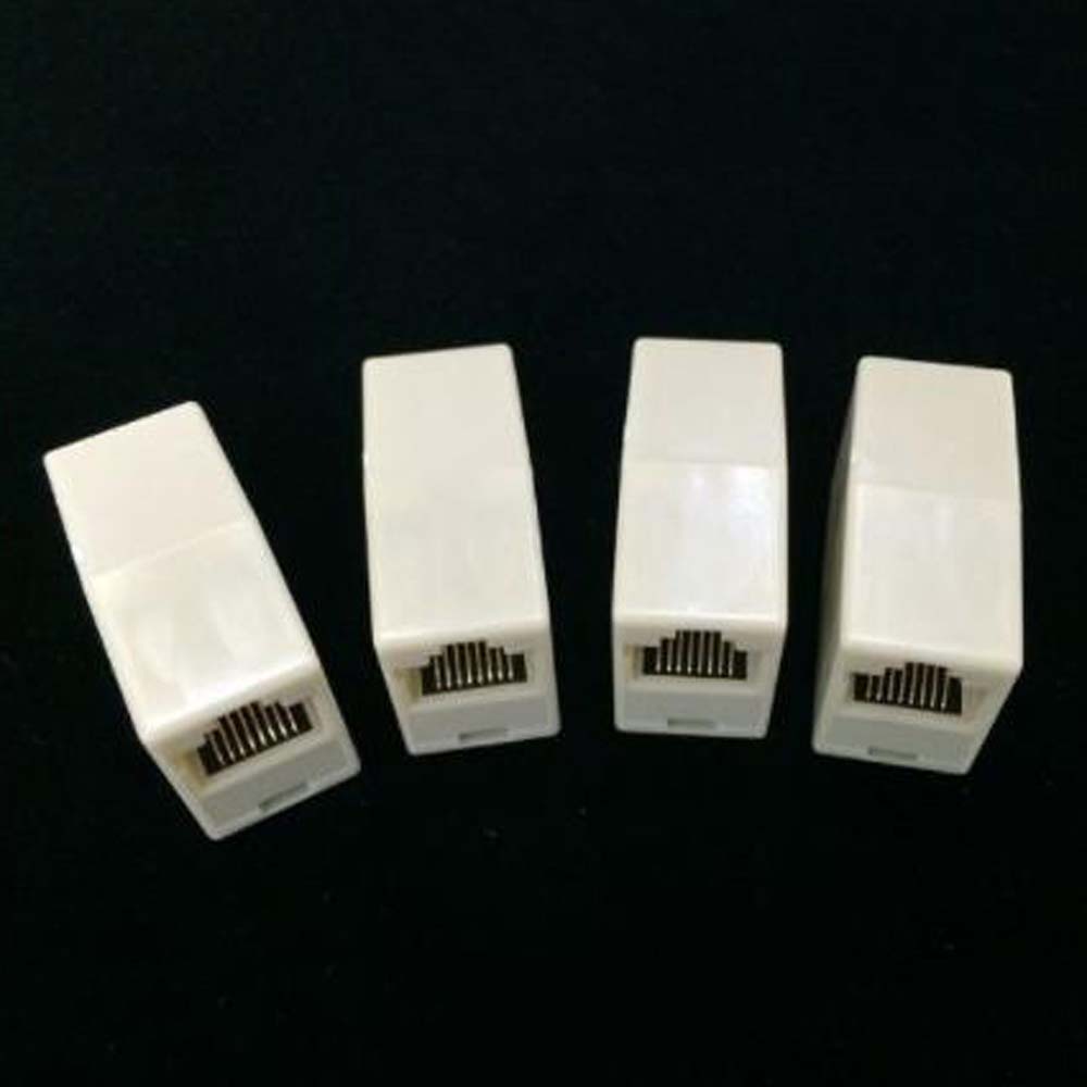 Sockt CAT5 CAT6 Cable Joiner Coupler Dual Straight Head RJ45 Extender Plug Network Cable Connectors