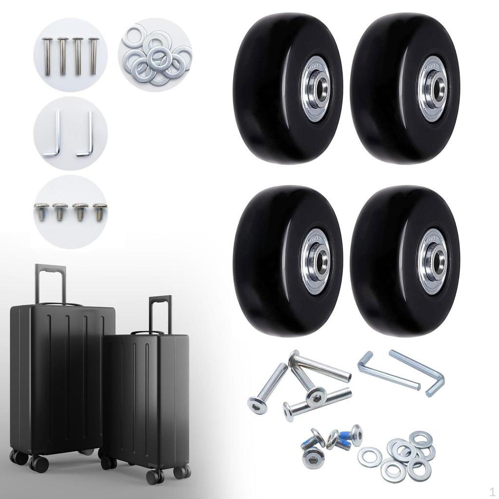Replacement Wheels for Travel Bags Smooth Glide Easy Assembly
