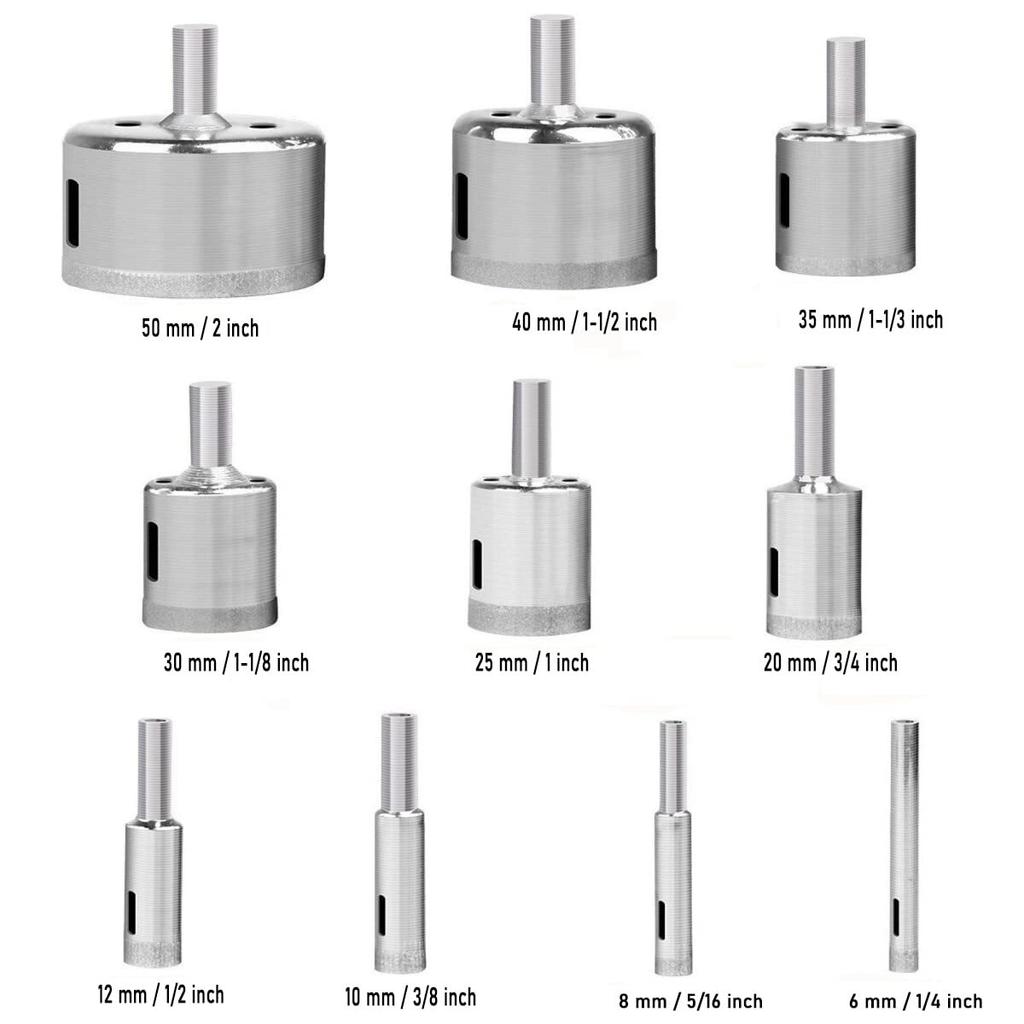 Meccion Hole Saw Guide adjustable 4mm - 80mm with Vacuum Base Sucker Core Bit Guide Openings Locator for Glass, Diamond, Marble, Ceramic Tiles