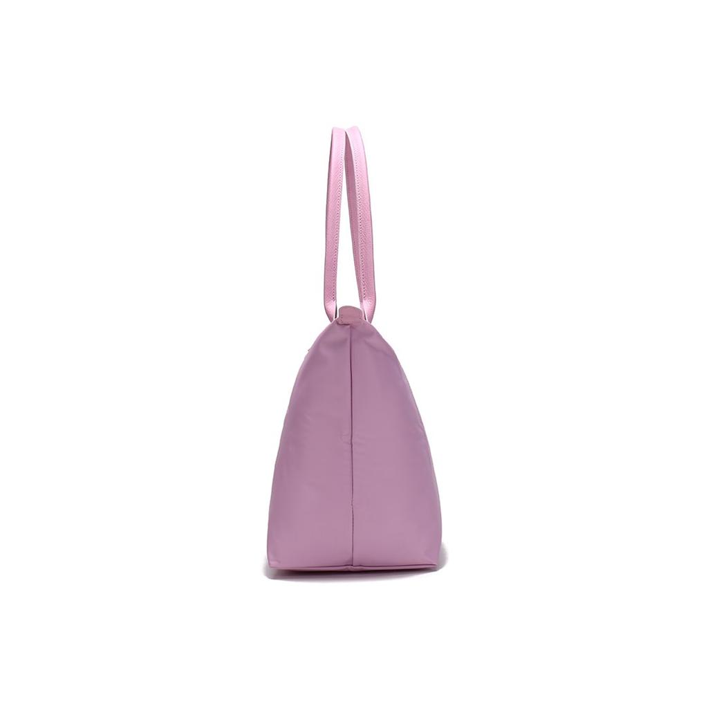Longchamp Le Pliage Club 31 Foldable Nylon Canvas And Leather Tote Bag Women Tote Bag Pink 1899619P36