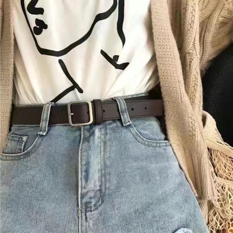 Waist Wide Contemporary Belt For Women Featuring Elegant Pu Material Coffee In