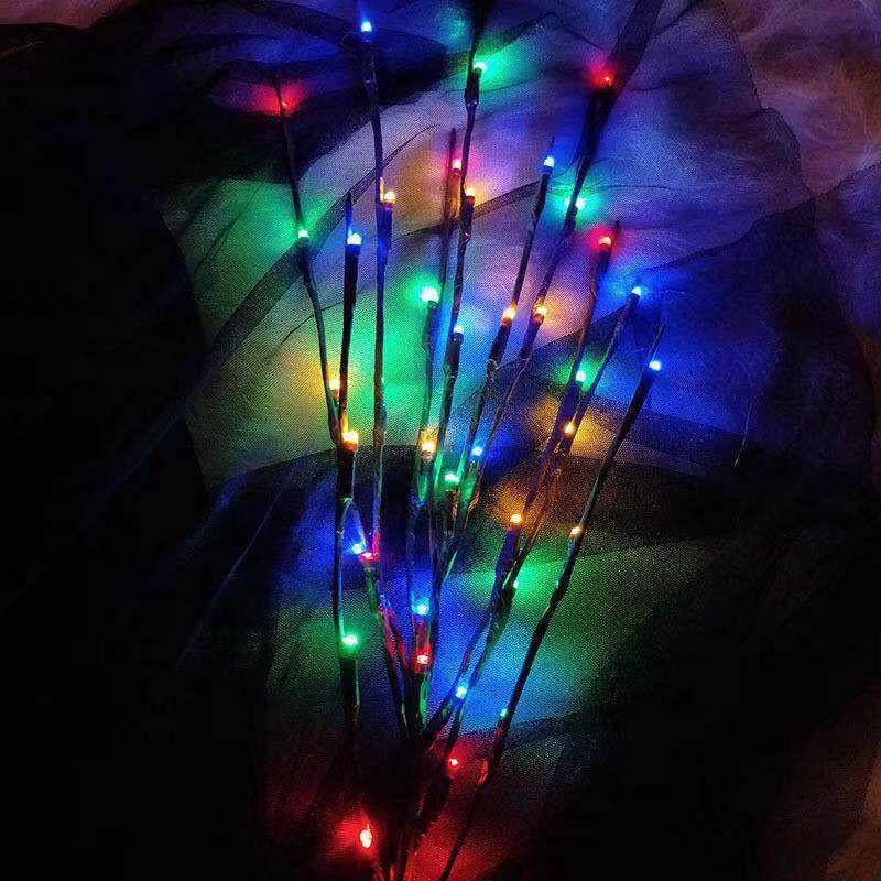 

Скандинавский светодиодный светильник в виде звезды, ветки дерева и цветов: Креативный ночной декор 20 lights - 2 AA batteries