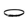 Simple And Versatile Black Belt Buckle Choker Collar Women'S Thin Niche Hottie Punk Neck Chain Leather Neck Autumn And Winter