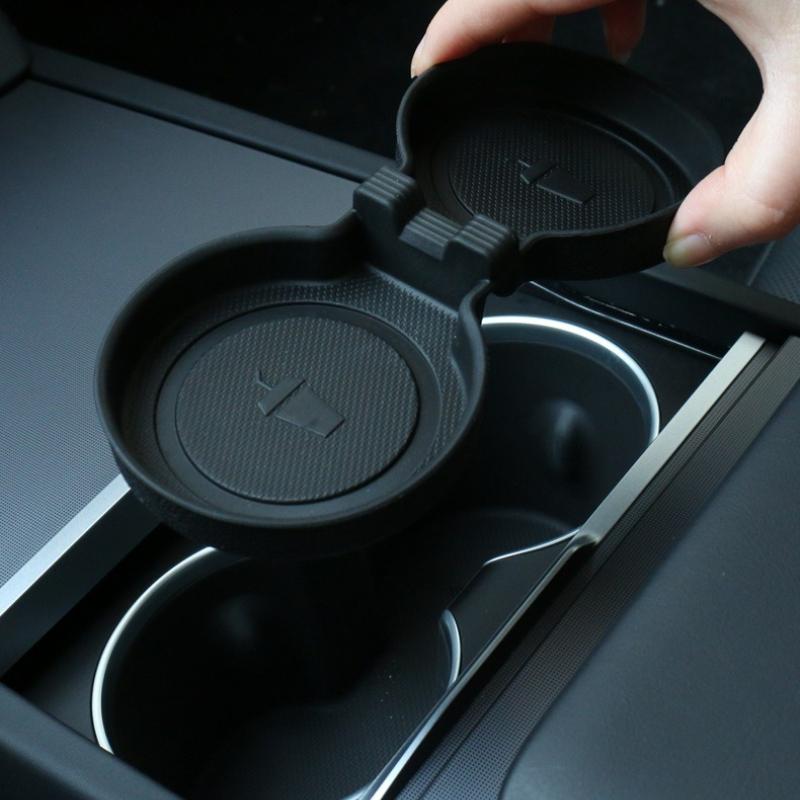For Tesla New Model Y Juniper 2025 Model 3 Highland 2025 Storage Box Center Armrest Hidden Box Cup Holder Organizer Accessories