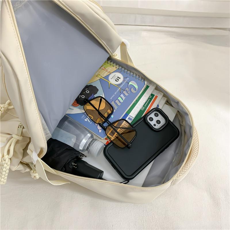 Schoolbag Girls Junior High School Girls Fashion New Large Capacity Elementary School Students Middle School Students High School Backpacks Student 