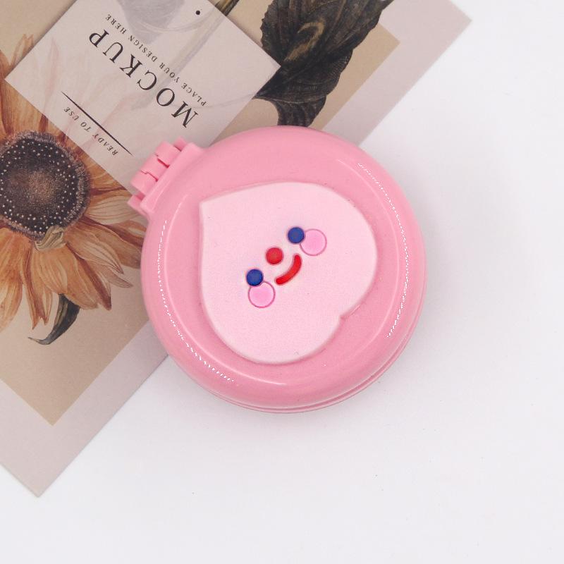 Cute Mini Folding Hair Combs with Mirror Portable for Travel Massage Comb for Women Girls Hair Brushes Styling Accessories