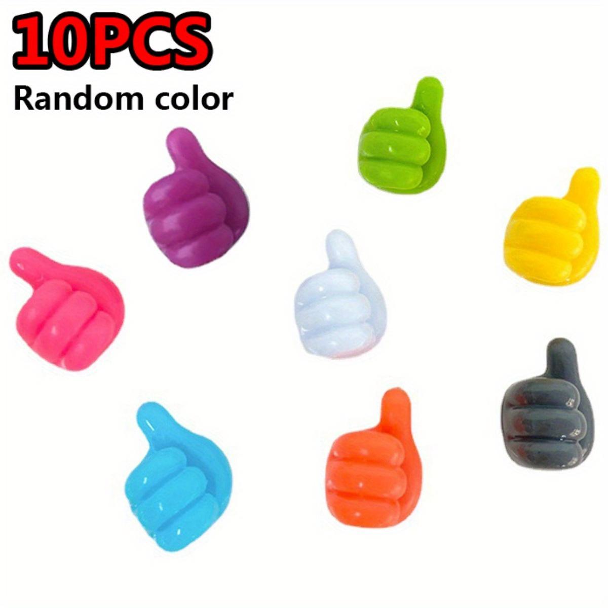 

10 шт. Держатель из резины в форме руки случайного цвета для очков, кабелей и зарядных шнуров. Самоклеящийся мини-крючок для автомобиля и организации. Аксессуар-гаджет.
