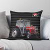 Massey Ferguson Mf 375 Roter Traktor Quadratische Kissenhülle Polyester Leinen Samt Bedruckt Reißverschluss Dekorative Zierkissenhülle Autoabdeckung