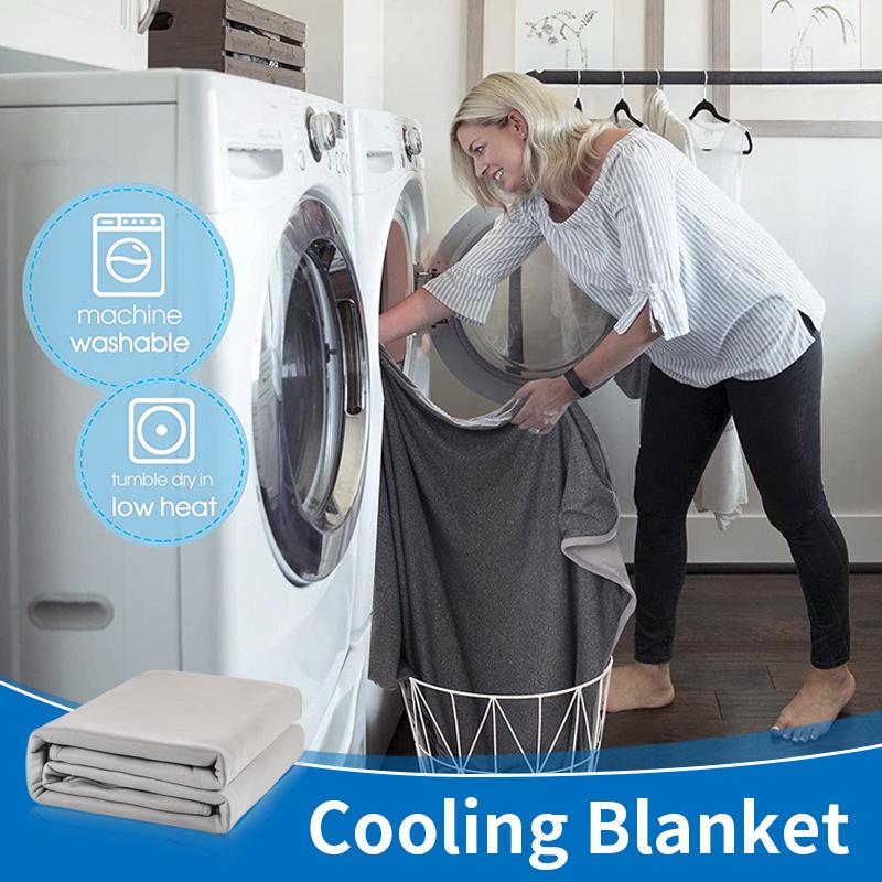 Double-Sided Ice Silk Cooling Blanket - Summer Nap & Air Conditioning Comfort