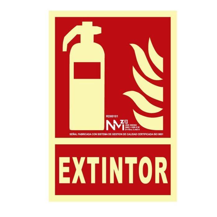 Affiche - Poster Normaluz - A00401 - Signal Extincteur 21 X 30 Cm Classe a PVC 1 Mm Extinction Homologuee De Haute Qualite