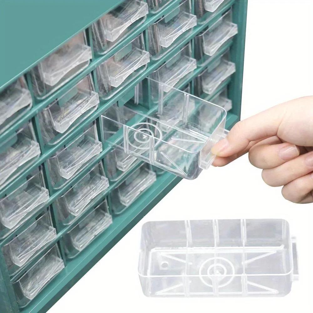 30*13*24cm1pc 25 Grids Drawer Parts Transparent Sorting Storage Box, Screw Classification Component box,Electronic Components Storage ToolBox.