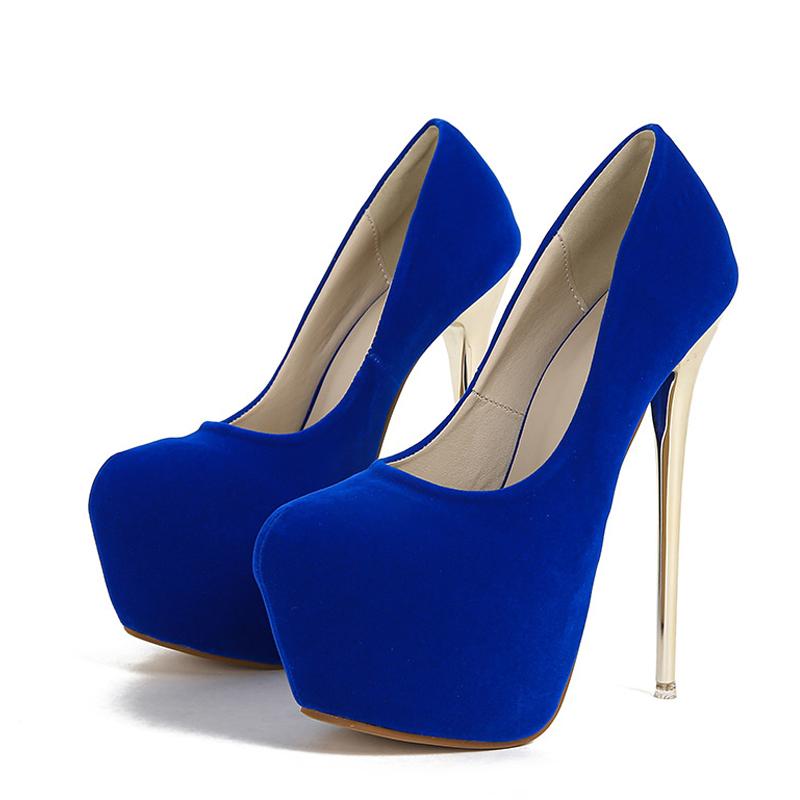 Liyke Frühling Herbst Sexy Metall Super High Heels Plateau Pumps Damen Pink Rot Runde Zehen Stiletto Hochzeit Bankett Schuhe Größe 45