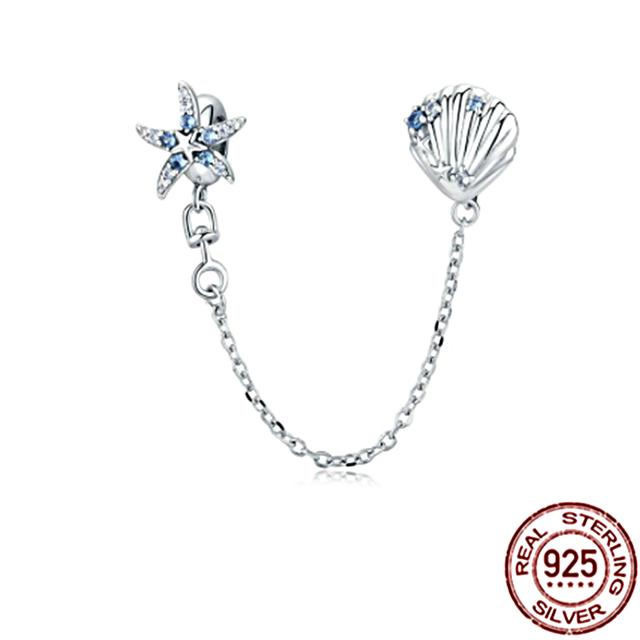 Charm-Anhänger aus 925er-Sterlingsilber mit funkelnder Pavé-Krone, O-Baum, Sicherheitskette, passend für Original-Fasion-Armbänder, DIY-Frauenschmuck, Geschenk