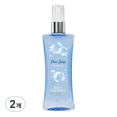 Body Fantasy Body Mist Pure Soap Fantasy Seifenduft, 94ml, 2 Einheiten