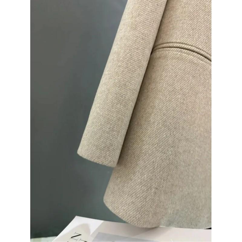 Women British Style Suit Jacket Autumn and Winter Temperament Simple Suit Blazer