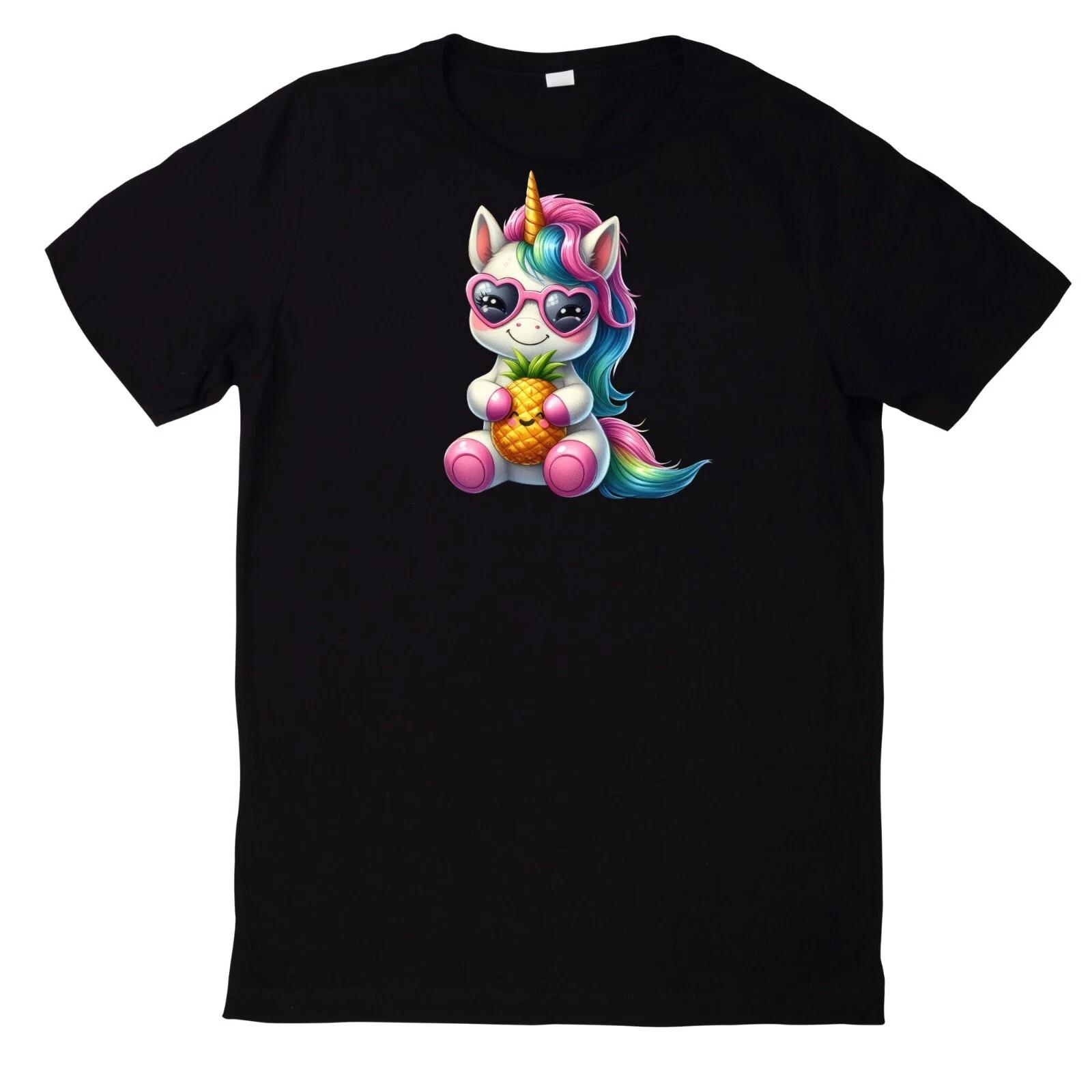 T-Shirt Lustiges Einhorn in der Poolparty Motiv Baumwolle XXXXL