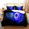Soccer Duvet Cover Set King Queen Size Sport Theme Bedding Set For Kids Boys Girls Comforter Cover With Pillowcase Bedroom Decor