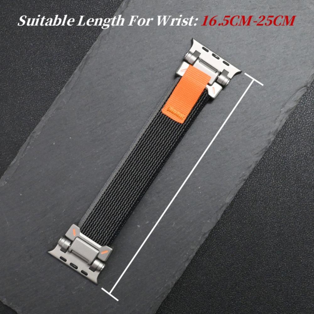 Cinturino Trail Loop per Apple Watch Ultra 3 49MM Cinturino 44mm 45 46mm Connettore Colore Titanio Braccialetto IWatch Serie 11 10 9 8 7 6 Se