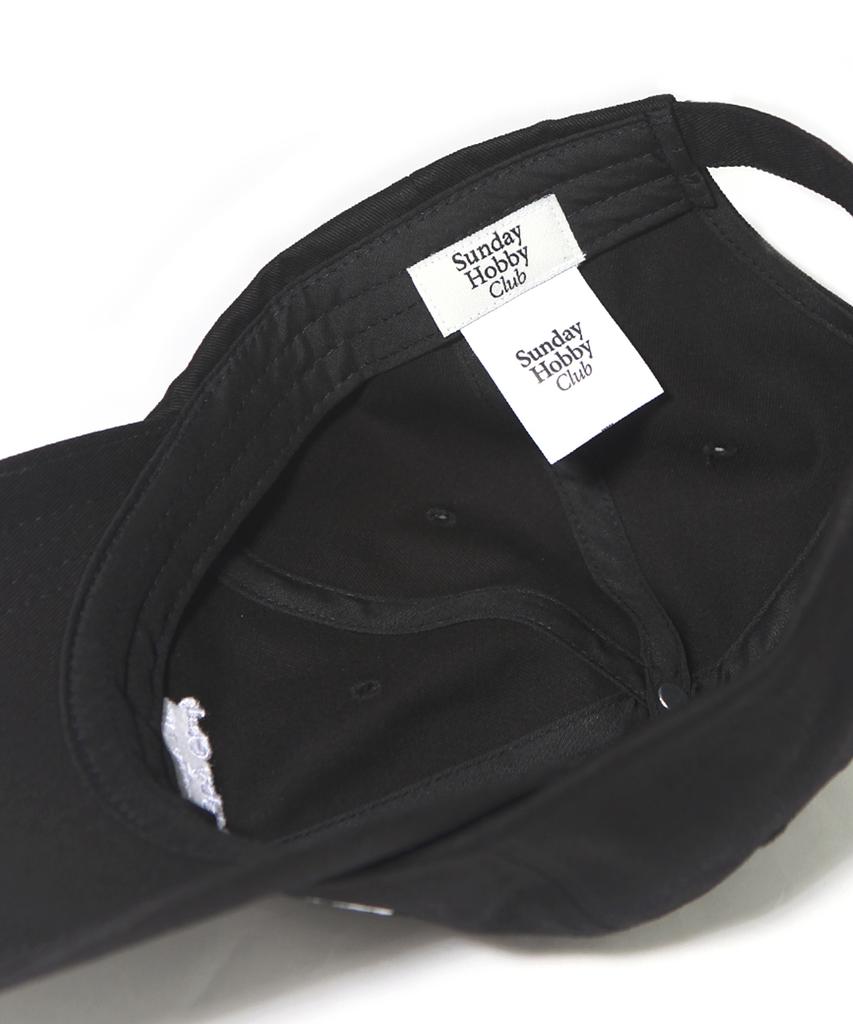 SUNDAY HOBBY CLUB Square Logo Curved Cap - Black