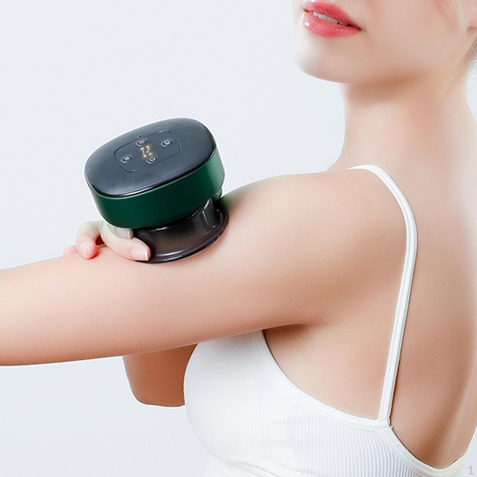 

Portable Cupping Machine Gua Sha Massager Scraping for Full Body зелений