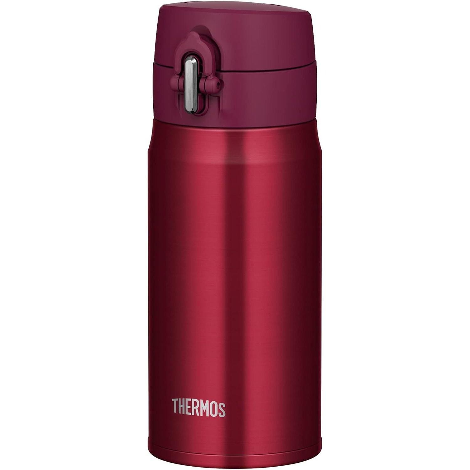 Thermos Water Bottle Vacuum Insulated Travel Mug 350ml Wine Red JOH-350 WNR