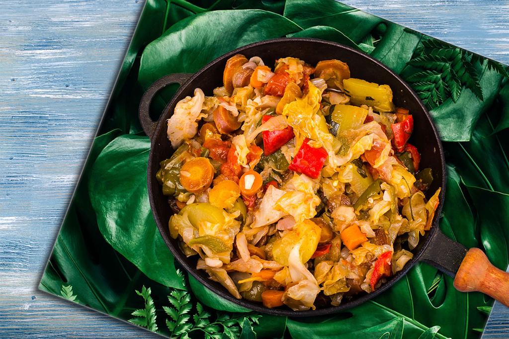 PANEL SZKLANY DO KUCHNI 60x65 Monstera