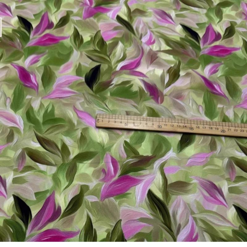 100x150cm Floral Printed Style Fabric Summer Silk Chiffon Fabric for Diy Sewing Soft Comfortable Dress Shirt Pajamas Pants