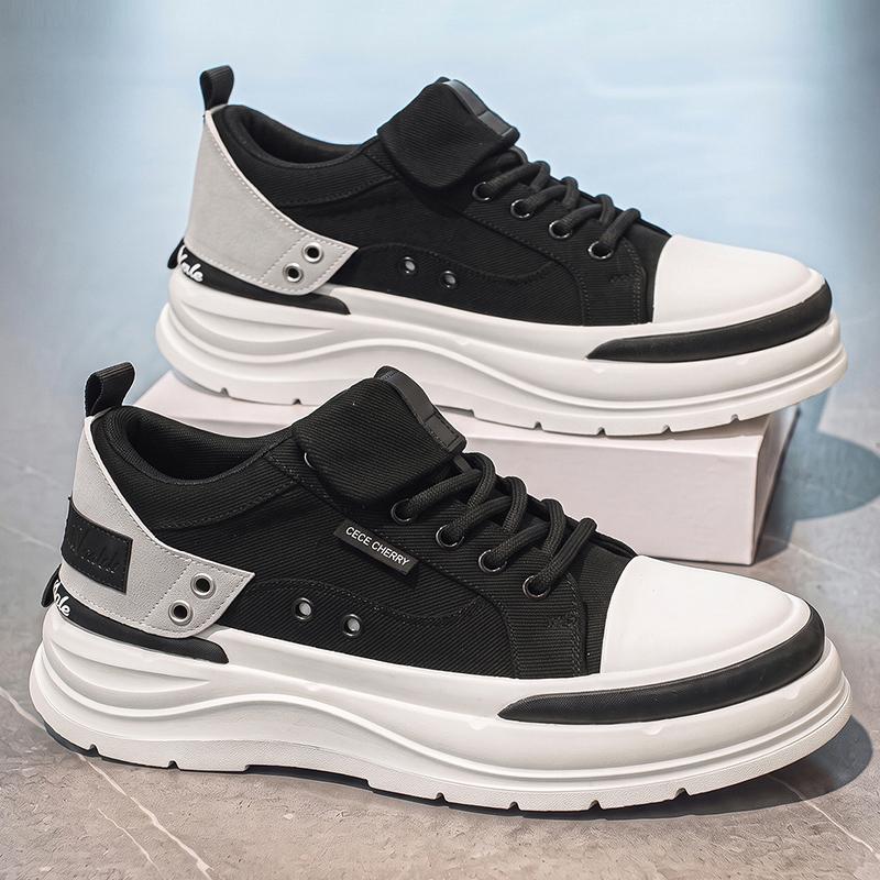 Pánské ležérní módní plátěné tenisky pro všechny sezóny, na skateboarding, pro studenty, pohodlné, pro kluky, trendy, s měkkou podrážkou, prodyšné boty