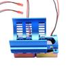 RC Motor Cooling Fan Suitable for 380 540 550 3650 3660 3674 Widened Heatsink DC 7V Double Fans High Speed 36mm Blue