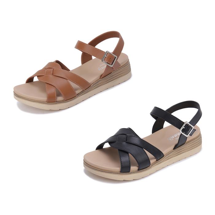 Kumkang Freeway Cowhide Women'S Cross Strap Sandals (Select 1 Of 2) Ricsac4384Wfrek