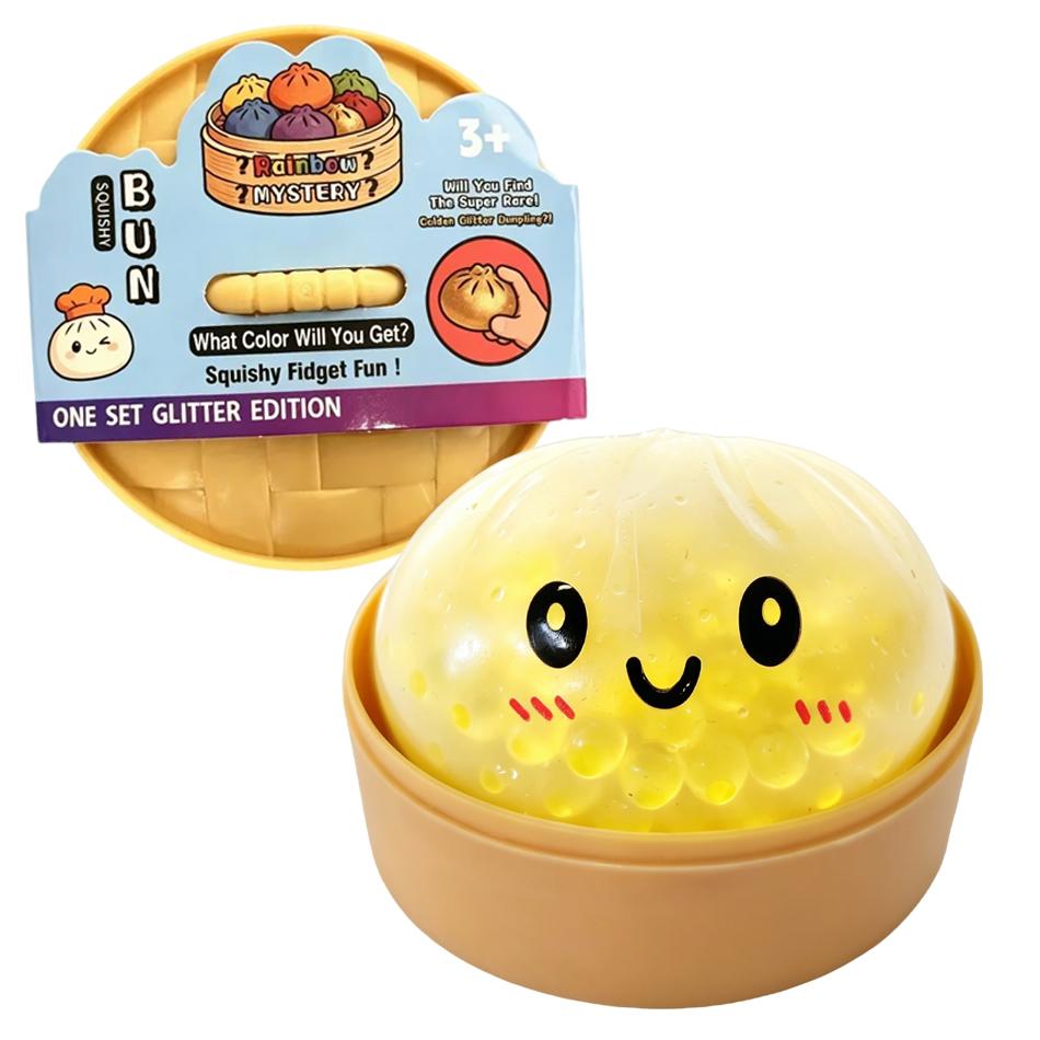 Box Big Dumpling Stress Ball With Steamer Colorful Squishy Bun Sensory Toy For Anxiety Relief Squeeze