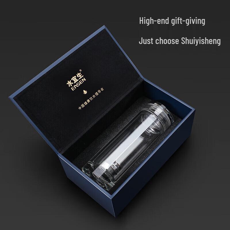

Shui Yisheng Double-Layer Glass Tea Cup with Alkaline Filter