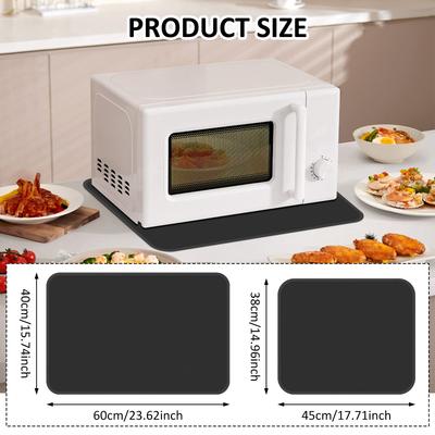 2 Pcs Heat Resistant Mats Non Slip Silicone Heat Resistant Air Fryer Pads Counter-top Protector Mat for Air Fryer Oven Kitchen