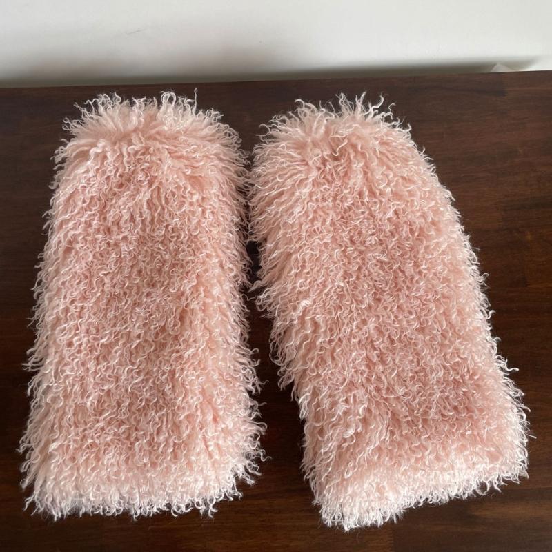 Women's Furry Leg Warmers Plush Fuzzy Boot Covers Toppers for Winter Fashion Costume Parties Thermal Leg Gaiters Socks