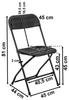 Folding Catering Chair Simplo Black Black