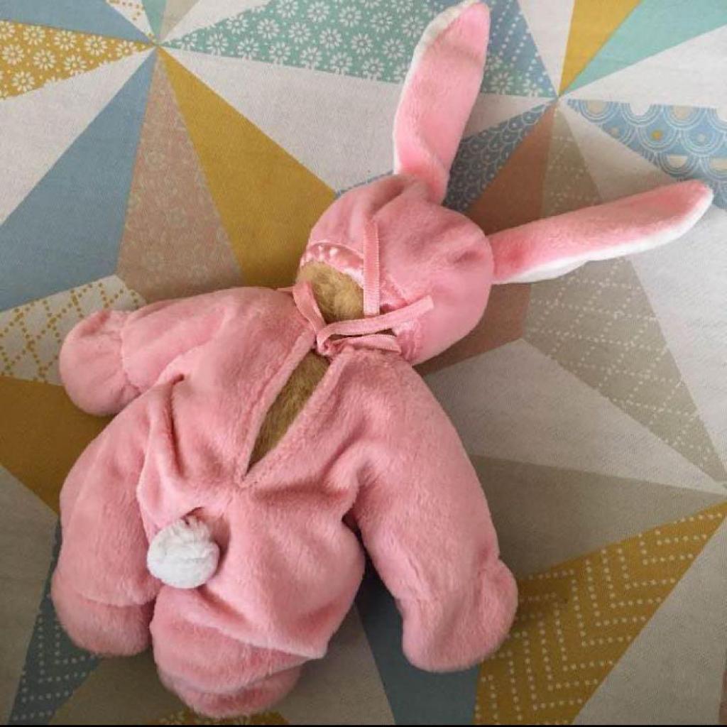 [USED] Teddy Bear Rabbit Kigurumi 20cm Material Co. Bear Plush Toy Kigurumi