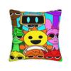 Federa per Cuscino Gioco Personaggi Sprunki Poliestere Copricuscino Regalo Copricuscino da Lancio Copertura Sedile con Cerniera 40X40Cm