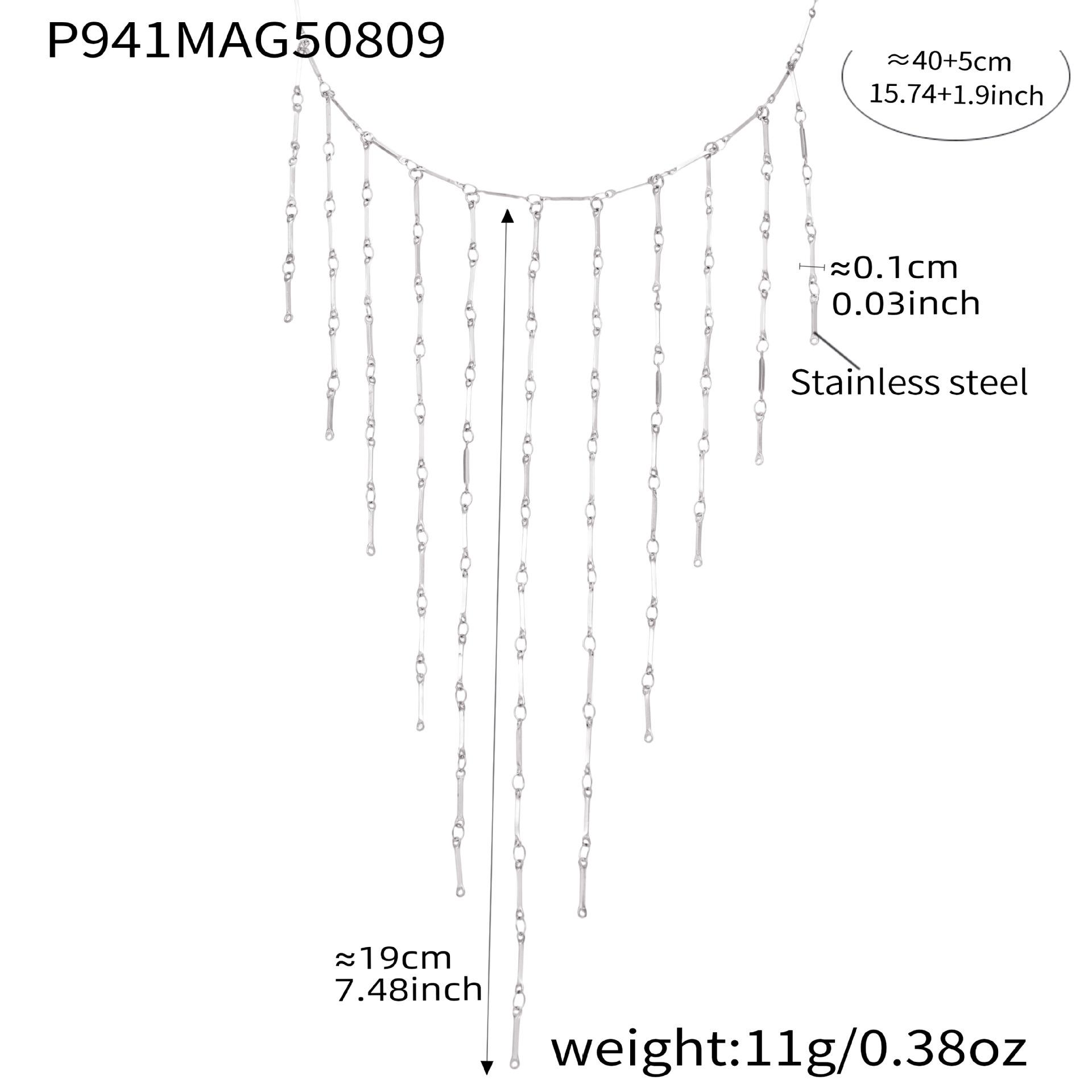 Qiong Yao Luxury Freshwater Pearl Multi-Tassel Clavicle Necklace - Exquisite Stainless Steel, Colorfast, Court Style