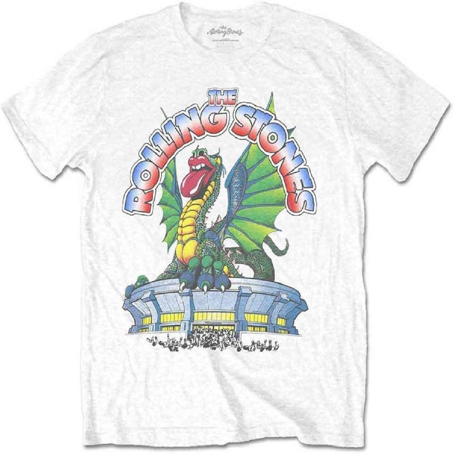 The Rolling Stones 81 Tour Dragon T Shirt XXXXXL белый