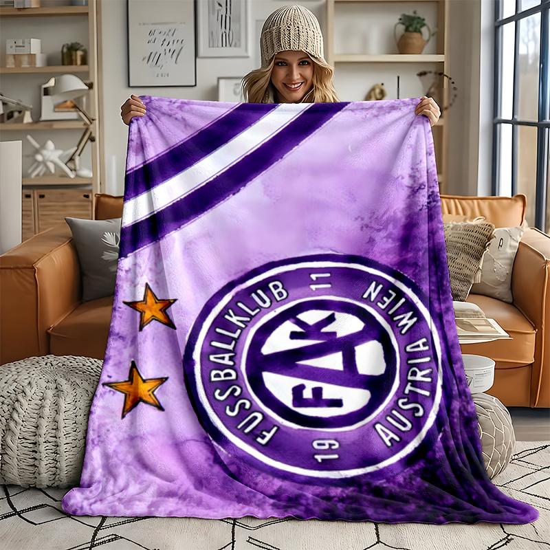 FK Austria Vienna Ultra Soft Flannel Throw Blanket Warm Cozy Blanket for Bed Couch or outdoor best gift