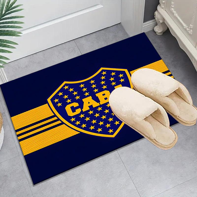 1PC Boca Juniors Crest Design Rug Game Carpet, Floor Mat for Bedroom Living Room Entryway Rug, Home Decor Idea Gift for Christmas Birthday
