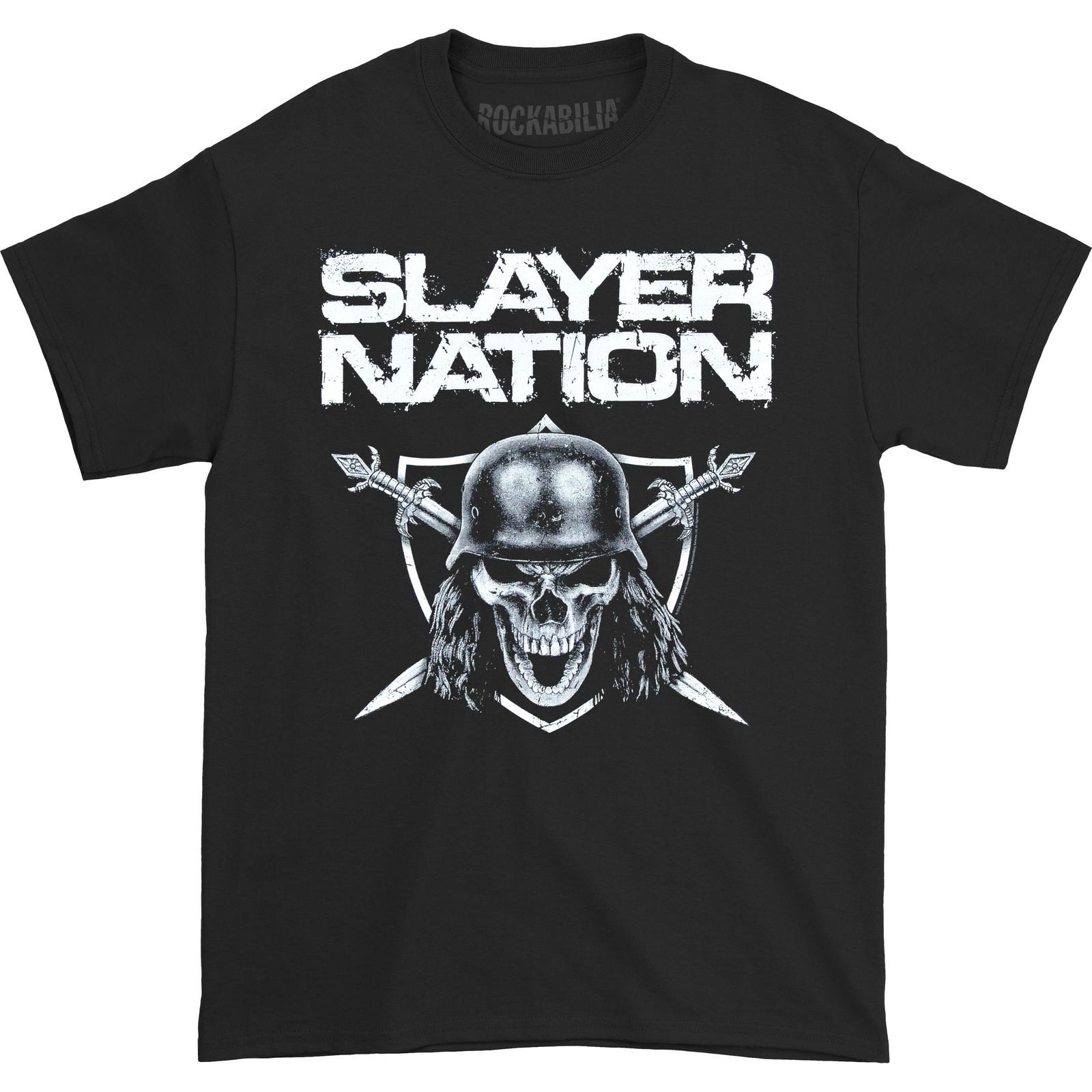 Men s Slayer Slayer Nation 2014 Dates (Ex-Tour with Back Print) Slim Fit XXXL