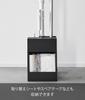 Yamazaki Stick Vacuum & Tool Organizer, Black, W20.1 X D25.1 X H28.7cm, Tower Vacuum Cleaner Stand, 1554
