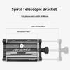 Bicycle Phone Holder Aluminum Alloy Adjustable 360 Handlebar Mount Anti Slip Stable Stand for Smartphone Cycling Road Use