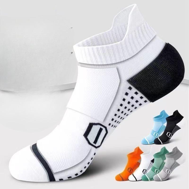 Men's Summer Thin Sports Socks, Deodorizing and Breathable, Professional for Running, Marathons and Badminton Men
