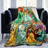 1pc Disney Princesses Throw Blanket Home Decor, Couch Cover, Outdoor, Gift, Flannel Blanket, Bedroom, Living Room, Travel
